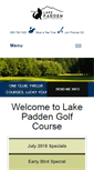 Mobile Screenshot of lakepaddengolf.com